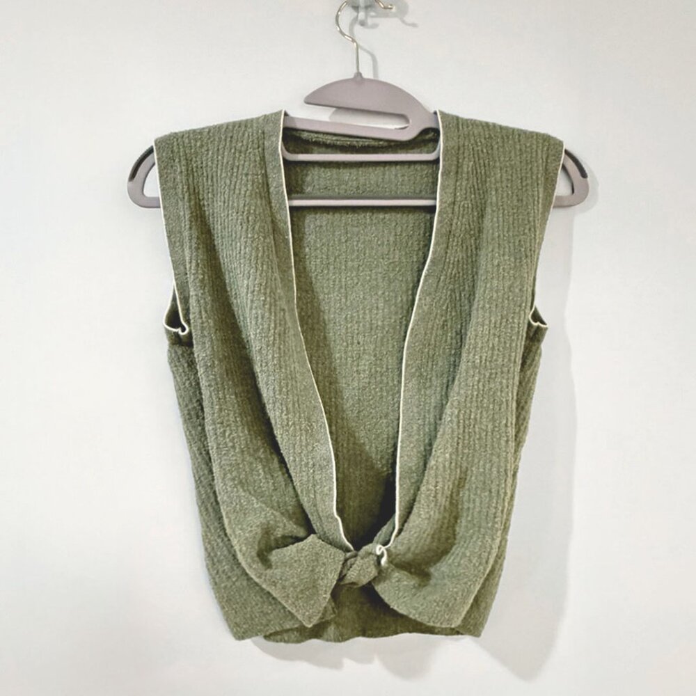 Jacquemus Khaki La Papier Vest